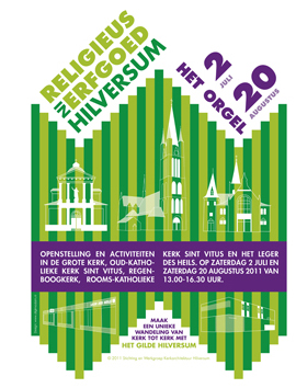 Poster Religieus Erfgoed in Hilversum