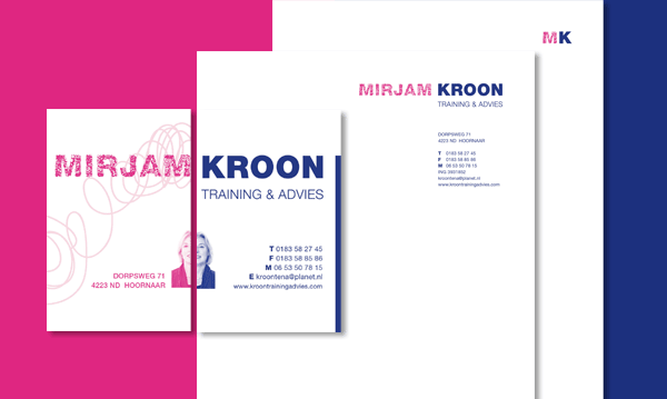 Huisstijl voor Mirjam Kroon Training & Advies